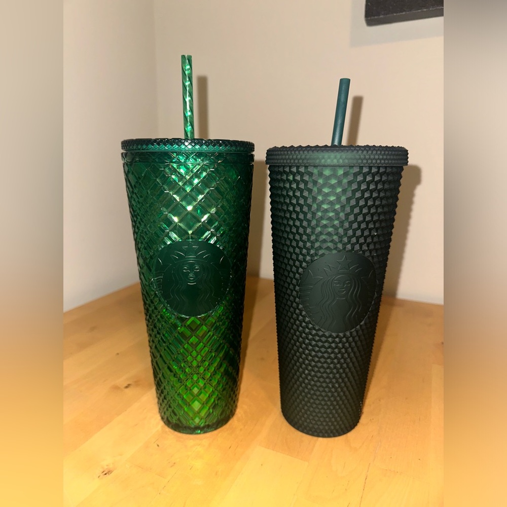 Starbucks Textured Green Tumblers - Set of 2